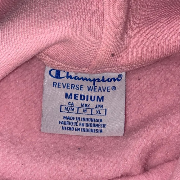 Pink cropped champion hoodie - Picture 3 of 4
